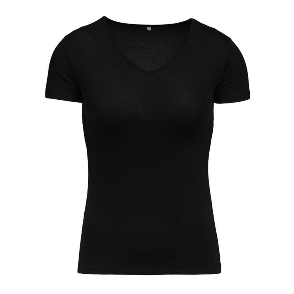 Bambu T-shirt kvinder M - Svart