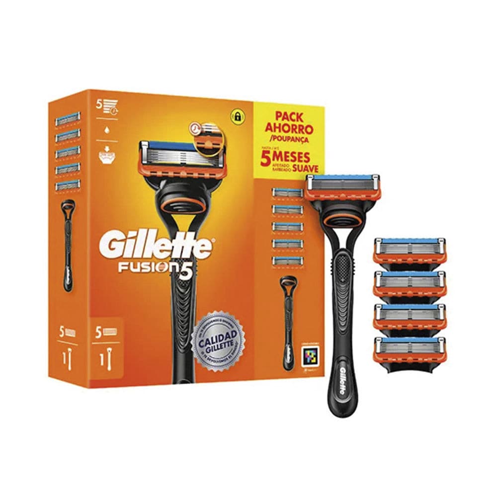 Gillette Fusion5-barberhøvl med 5 barberblade