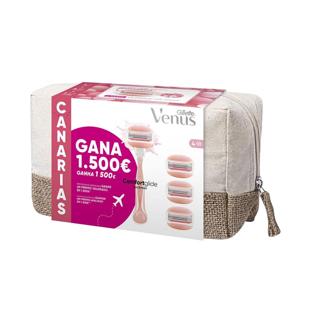 Gillette Venus Canarias barbersæt med 4 barberblade