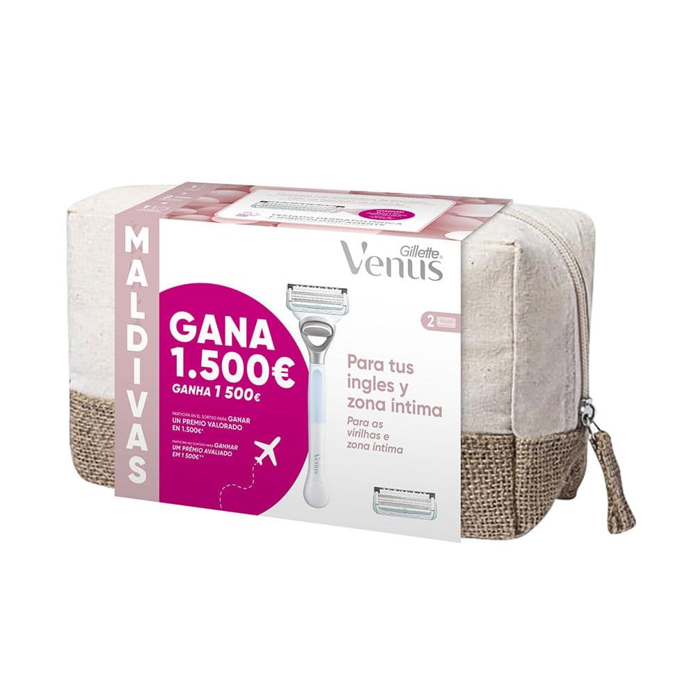 Gillette Venus Maldivas barbersæt med 2 barberblade