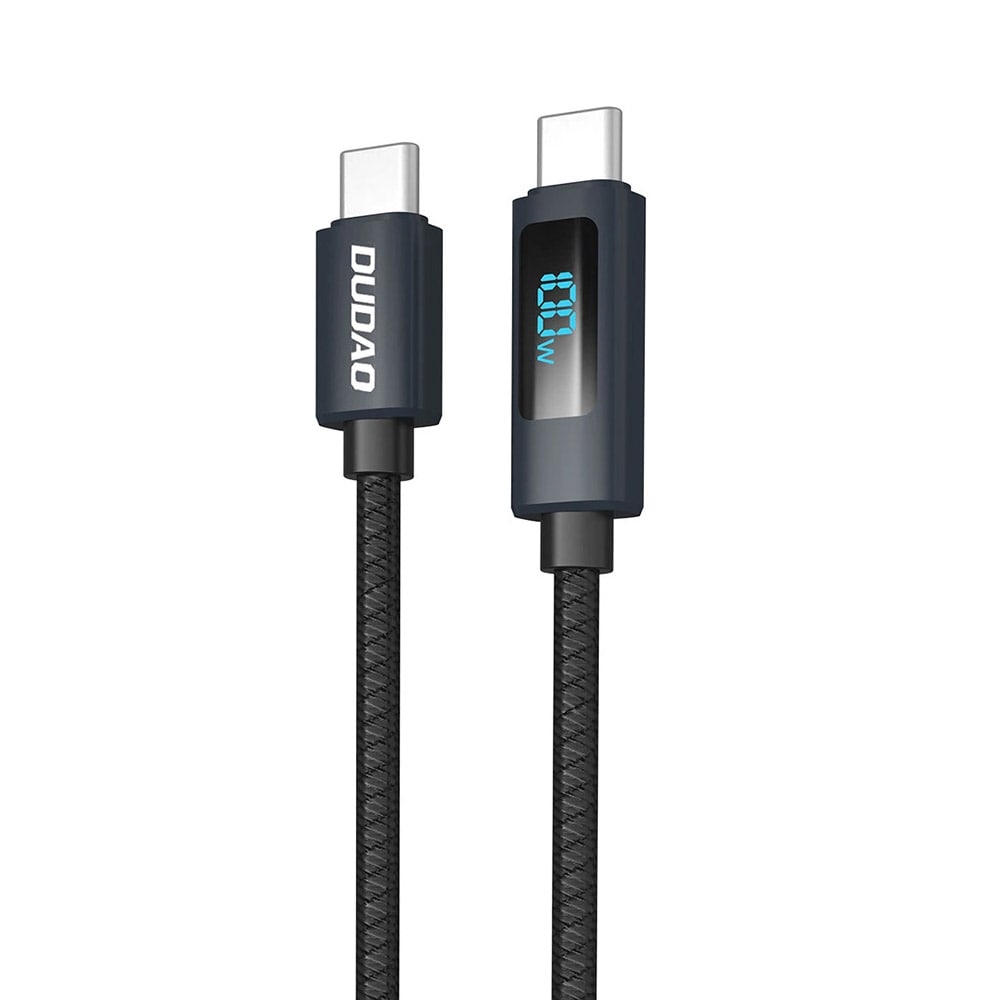 Dudao USB-C-kabel 100W med LED - 1 m
