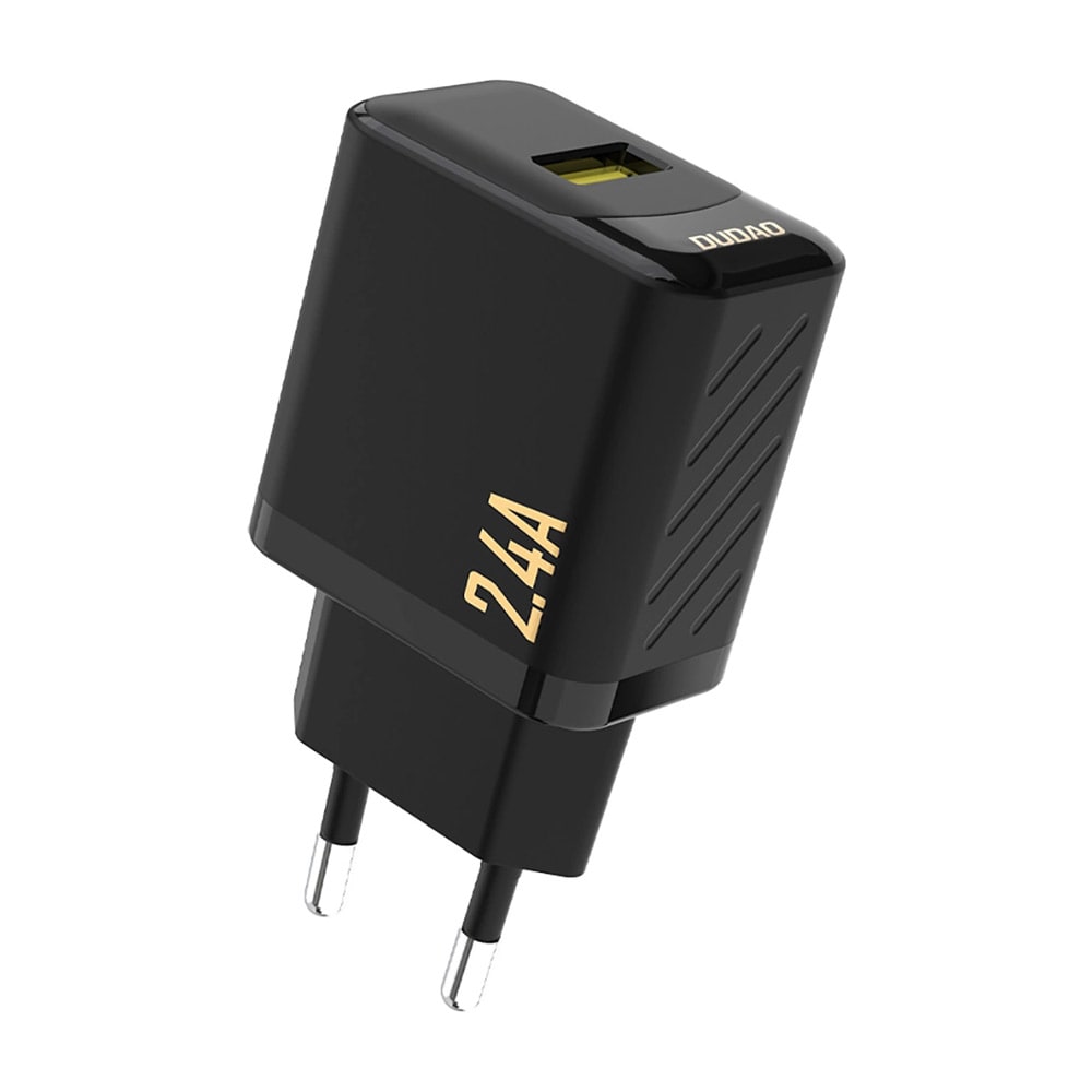 Dudao USB-vægoplader 2,4A  – Sort