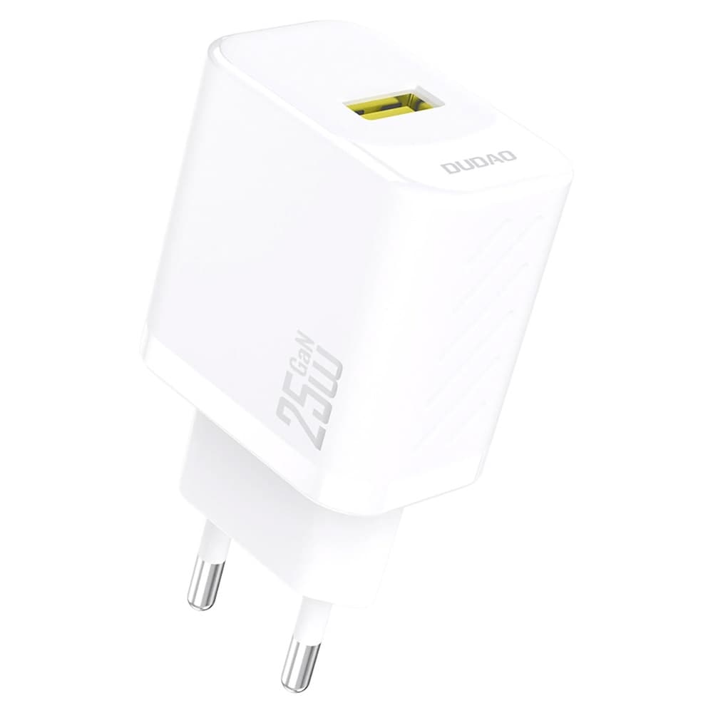 Dudao GaN USB-oplader 25W QC 3.0 USB-A  – Sort