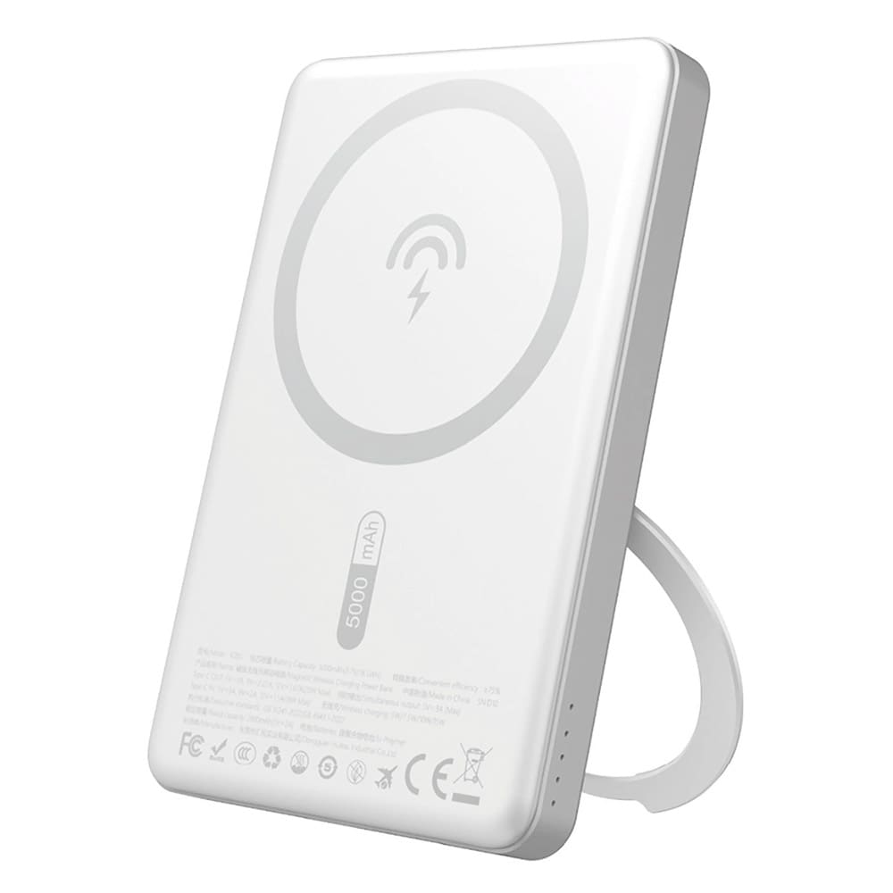 Dudao powerbank 5000mAh med MagSafe og 20W hurtigopladning – Sølv