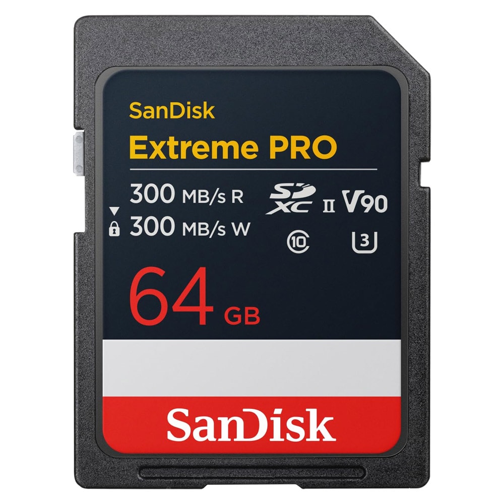 SanDisk Extreme PRO SDXC 64GB UHS-II V90 Class 10