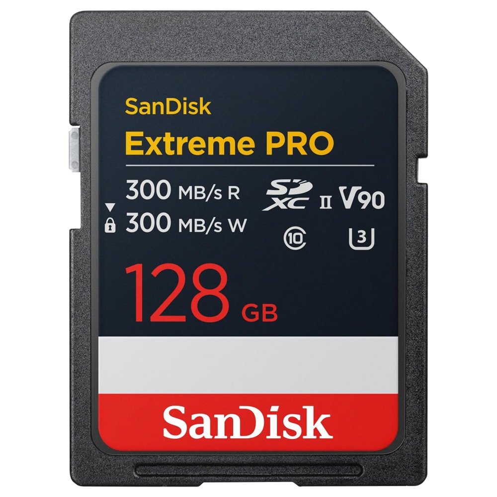 SanDisk Extreme PRO SDXC 128GB UHS-II V90 Class 10
