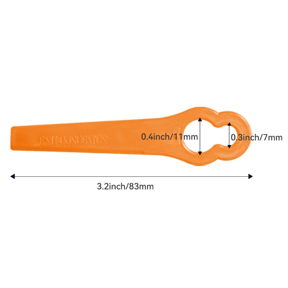 Trimmeknive i plast 83 mm - 50 stk