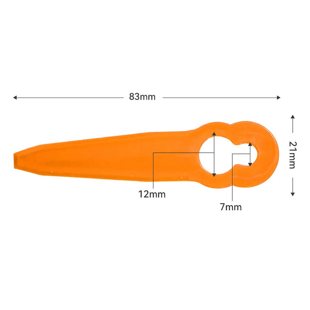 Trimmeknive i plast 83 mm - 50 stk