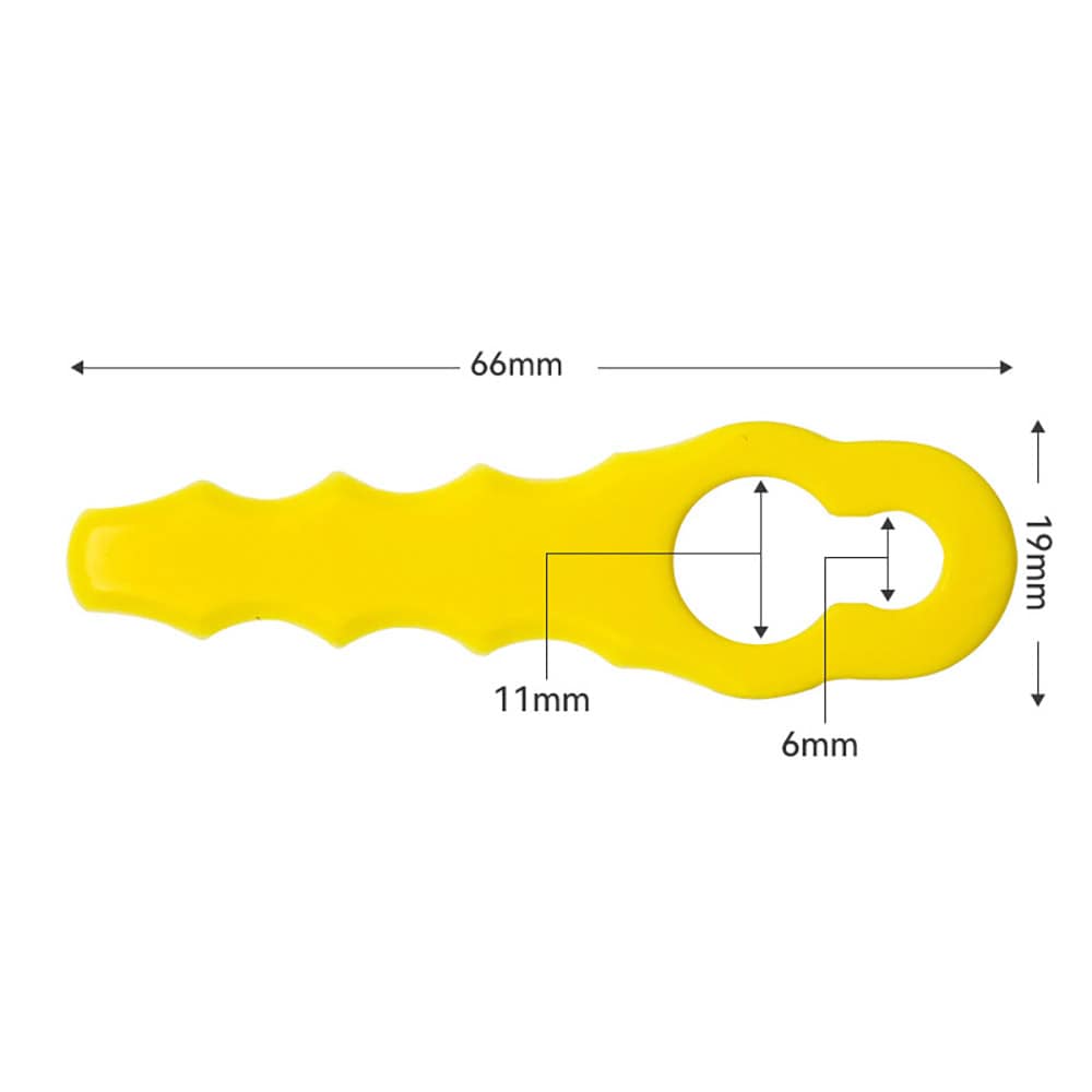Trimmeknive af plast 66 mm - 50 stk