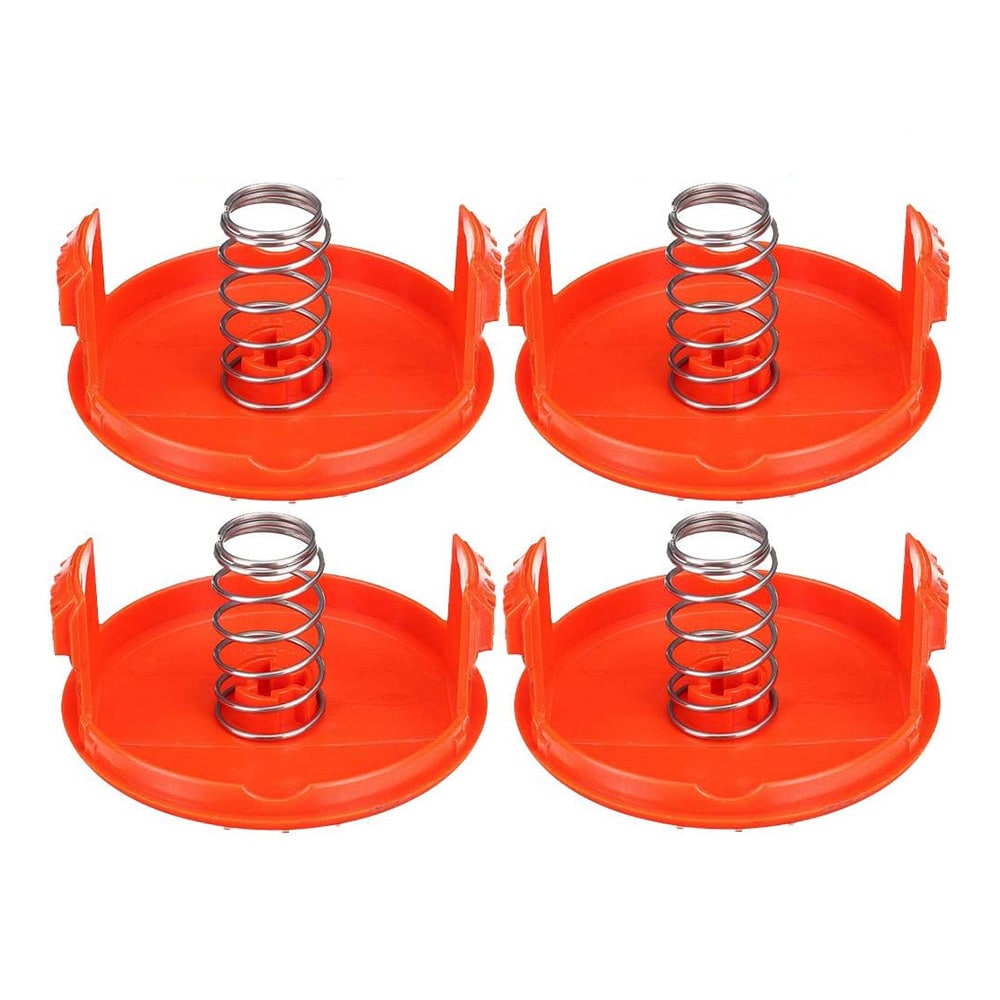 Trimmerspoledæksel til Black+Decker RC-100-P - 4-pak med fjedre