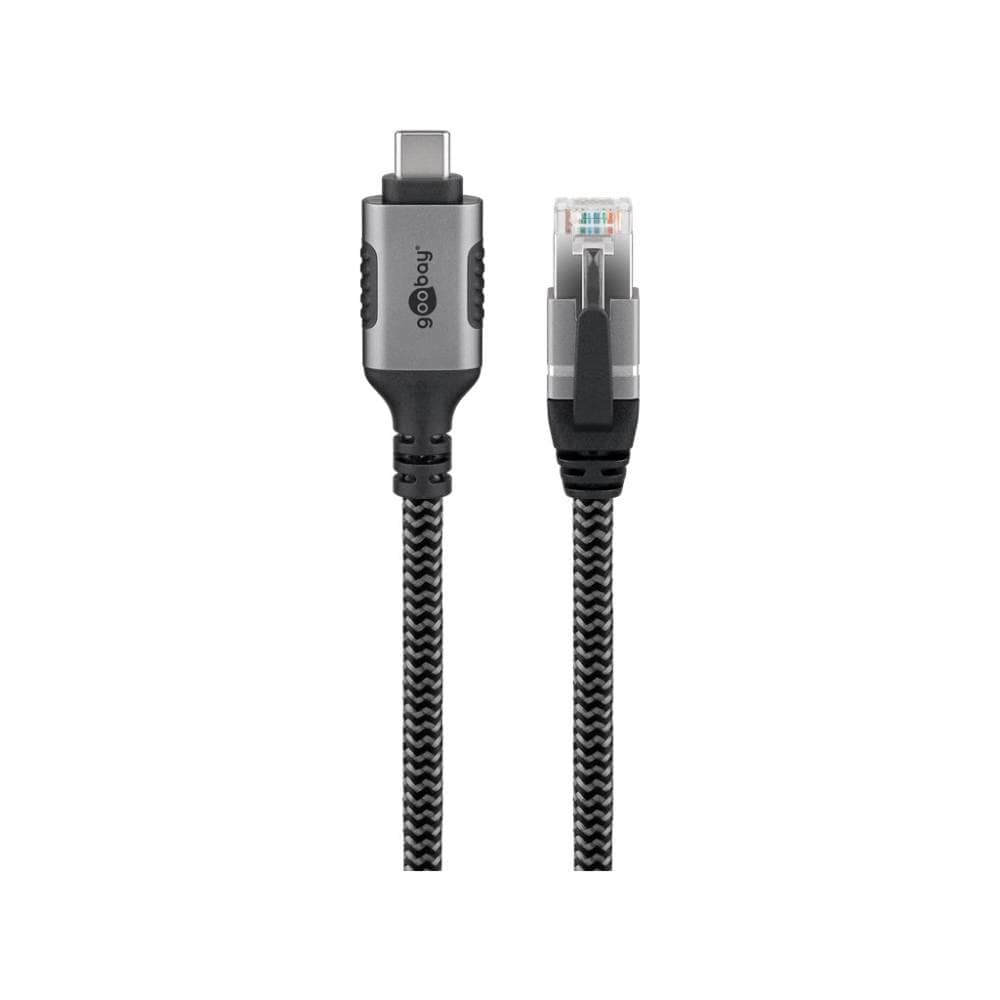 Goobay USB-C til RJ45 Ethernet-kabel 2 m – 1 Gbit/s