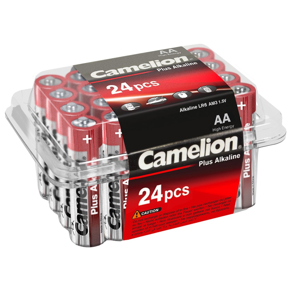 Camelion Plus Alkaline AA/LR6-batterier 1,5V 24-pak