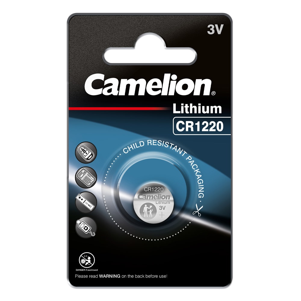 Camelion CR1220 litiumknapcellebatteri 3V 1-pak