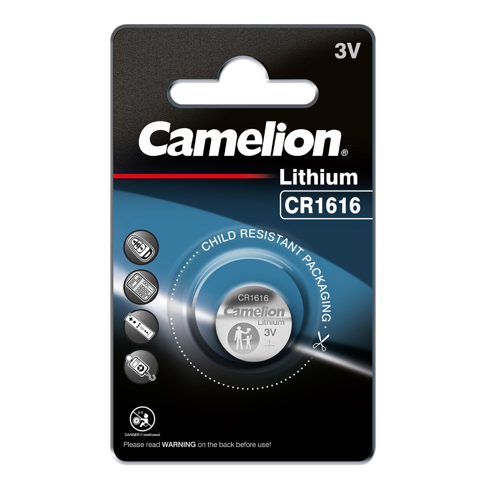 Camelion CR1616 litiumknapcellebatteri 3V 50mAh 1-pak