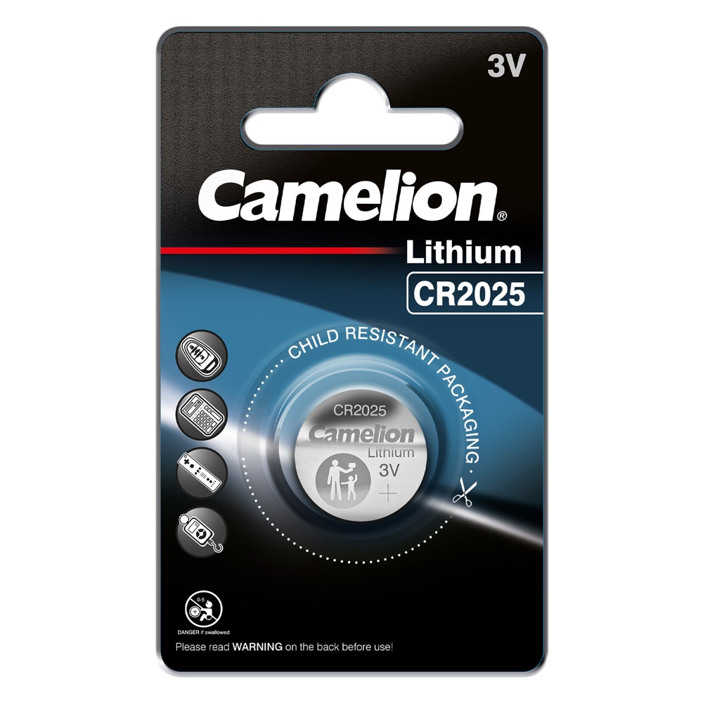 Camelion CR2025 litiumknapcellebatteri 3V 140mAh 1-pak