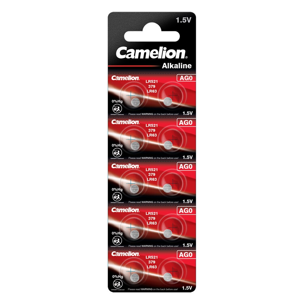 Camelion AG0 LR521 knapcellebatteri 1,5V 12mAh 10-pak
