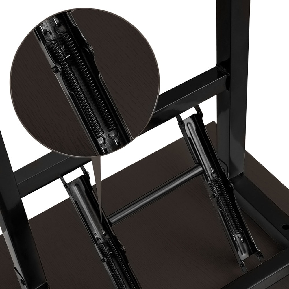 Sammenklappeligt skrivebord 120x60x75cm - Sort Valnød
