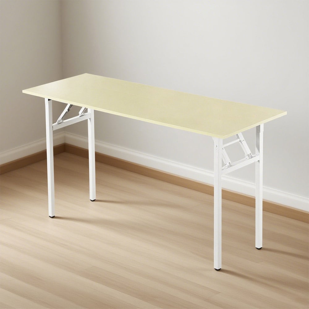 Klapbord 140x60x75cm - hvid eg