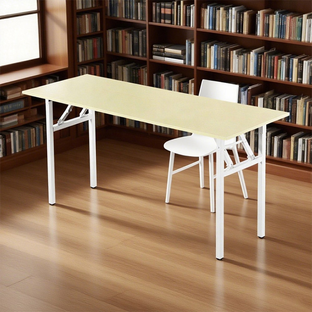Klapbord 160x60x75cm - hvid eg