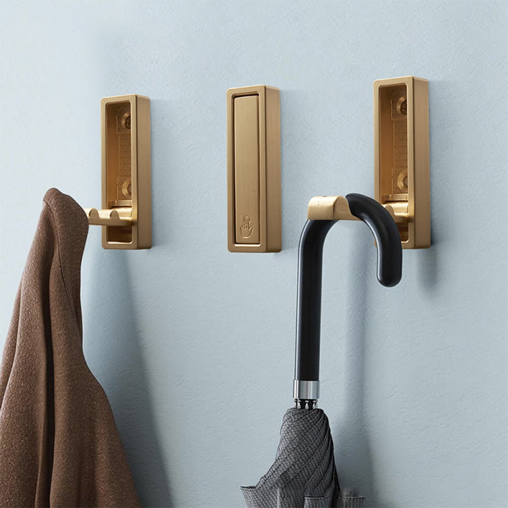 Sammenklappelig vægkrog - guld