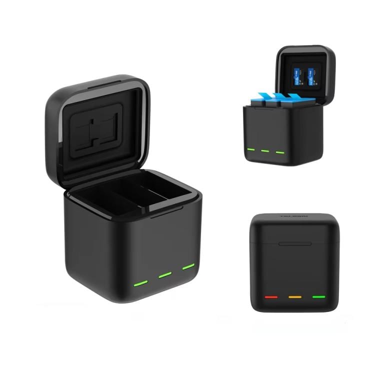 Batterioplader til GoPro HERO13 Black - oplader 3 batterier