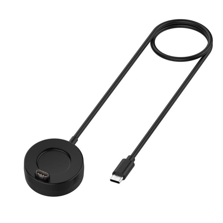 Opladningskabel med USB-C til Garmin Fenix 8 / 7X / 6S Pro - Sort