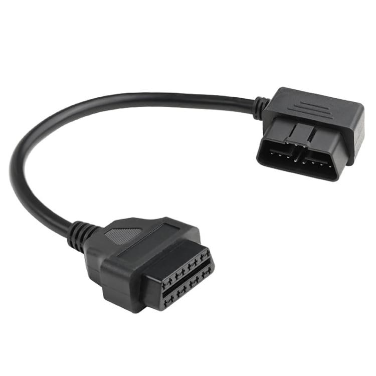 OBD2-kabel 16-pins hann–hunn forlengelse 30 cm