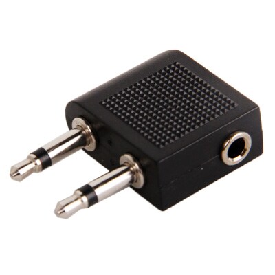 3,5 mm adapter til hovedtelefonstik i fly