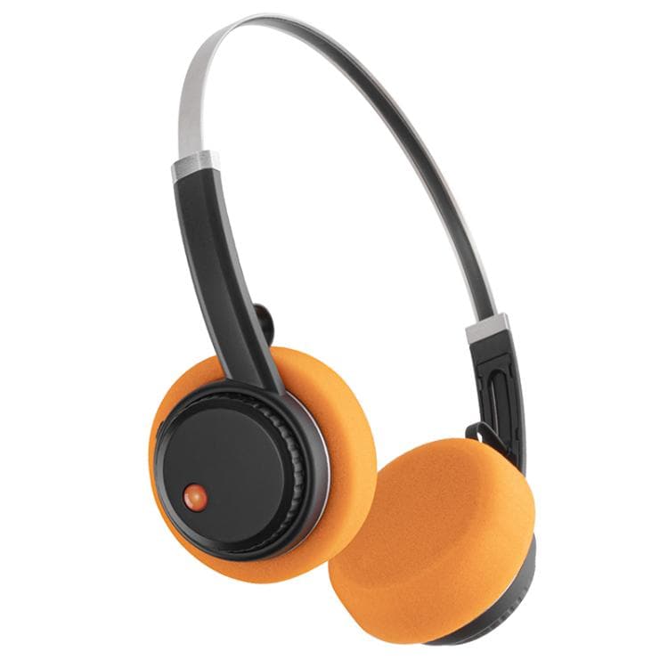 Retro Bluetooth-hovedtelefoner - Svart/Orange