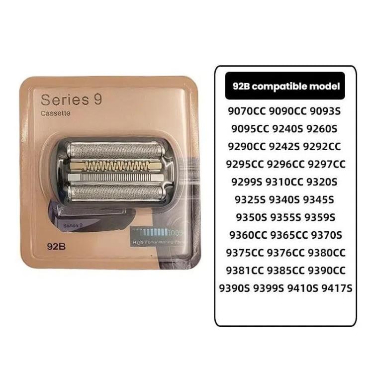 Barberhoved 92B til Braun shaver 9 series - guld