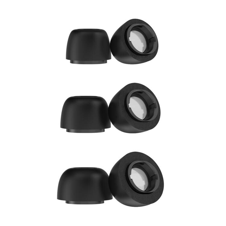 Ørepropper af skum til Samsung Galaxy Buds3 Pro Størrelse: S+M+L - Svart