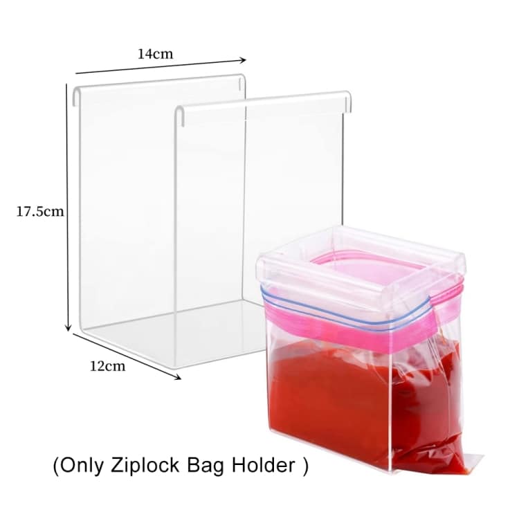 Holder til zip-plastposer 2-pak