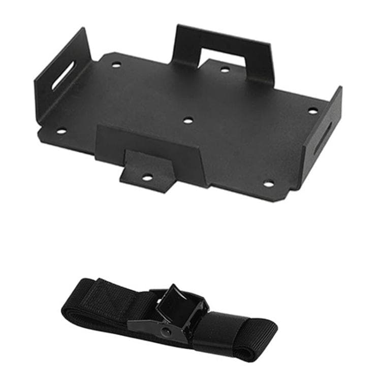 Batteriholder med justerbar rem - Svart