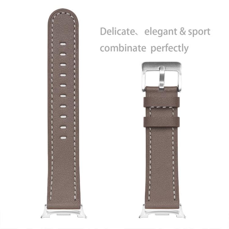 Læderarmbånd til Samsung Galaxy Watch8 / Watch8 Classic - Brun