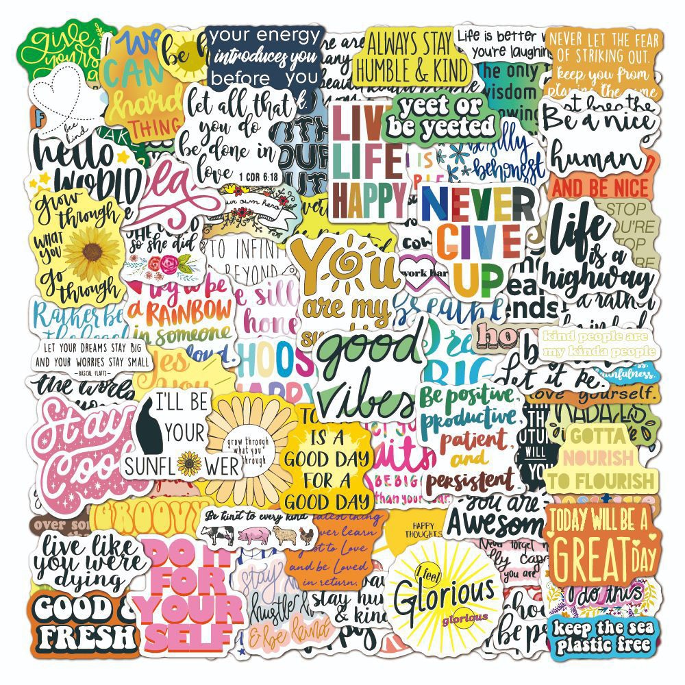 Klistermærker med positiv energi i 100-pak