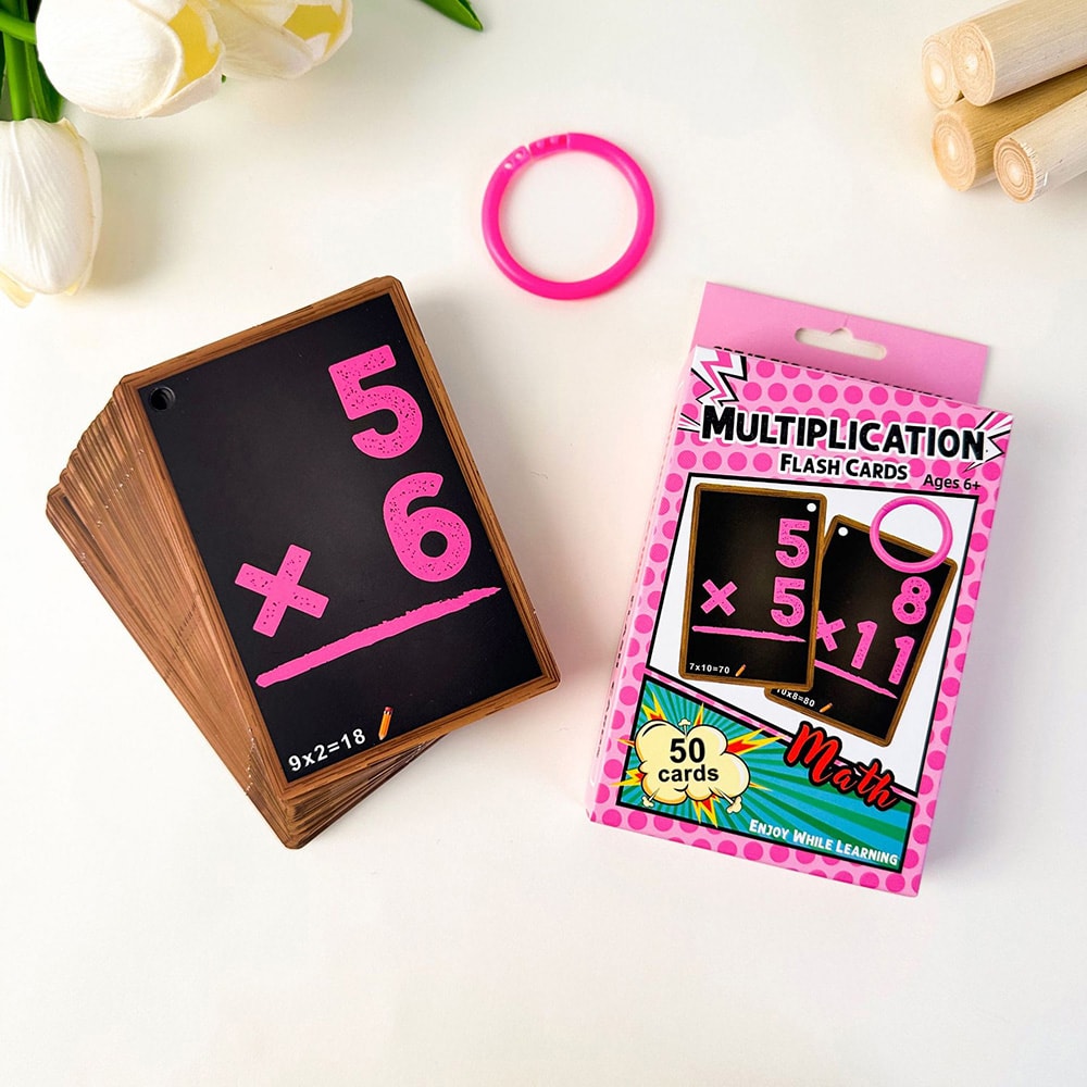 Matematikkort Multiplikation 50-pak