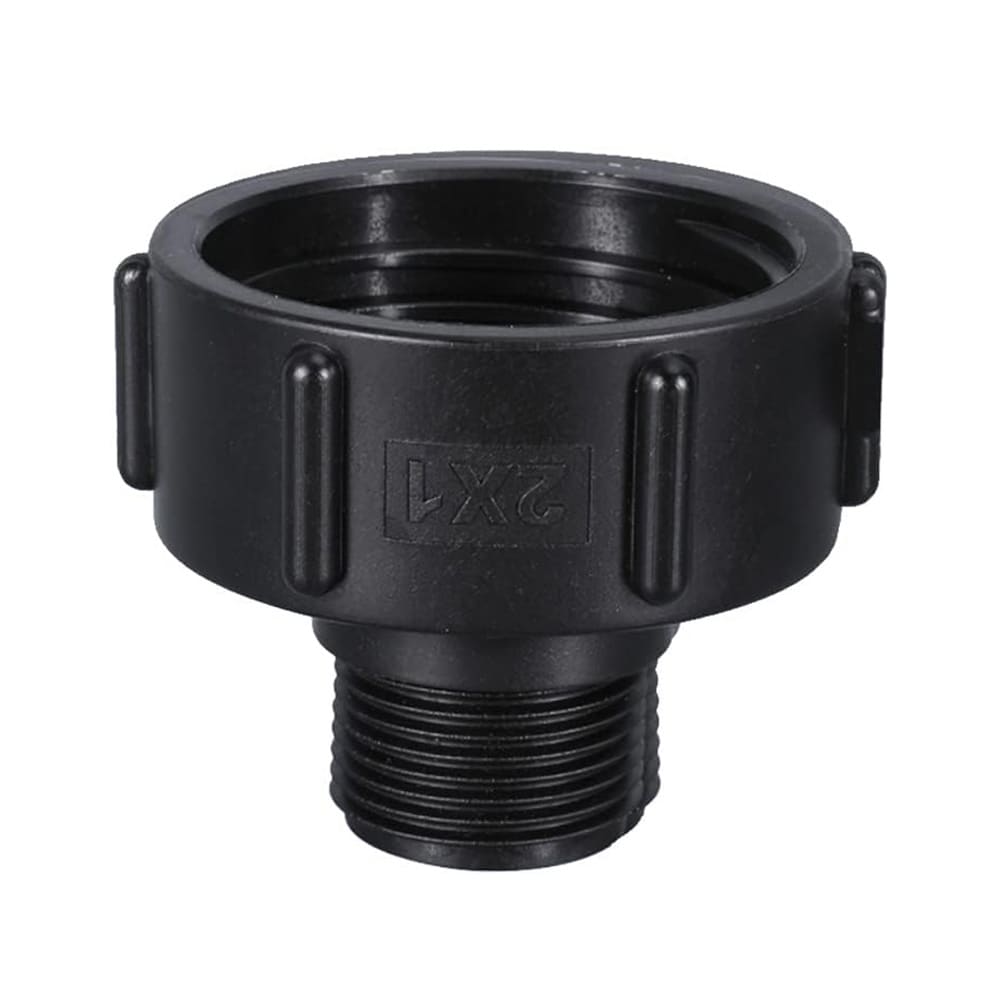 Koblingsadapter til IBC-tank S60x6mm til 1'' gevind 2-pak
