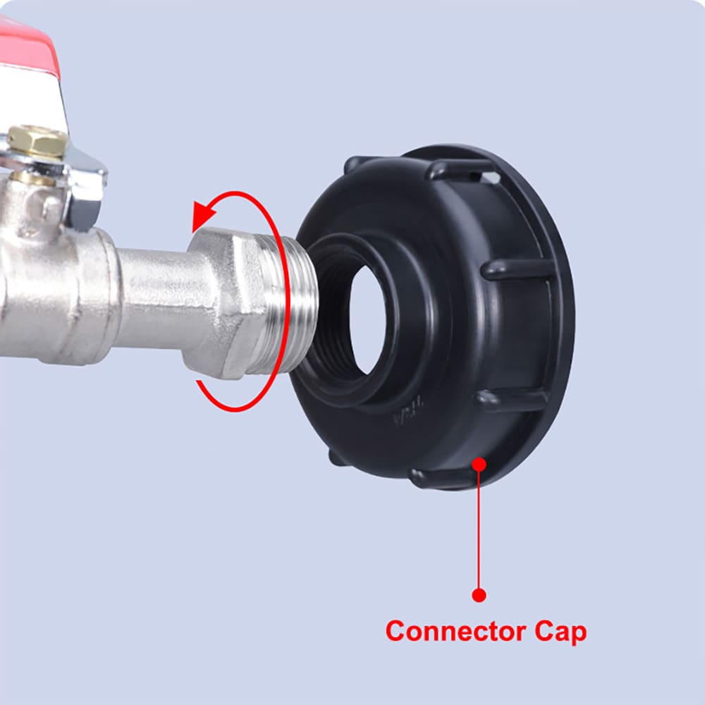 Kran til IBC-tank med 20 mm slangetilslutning