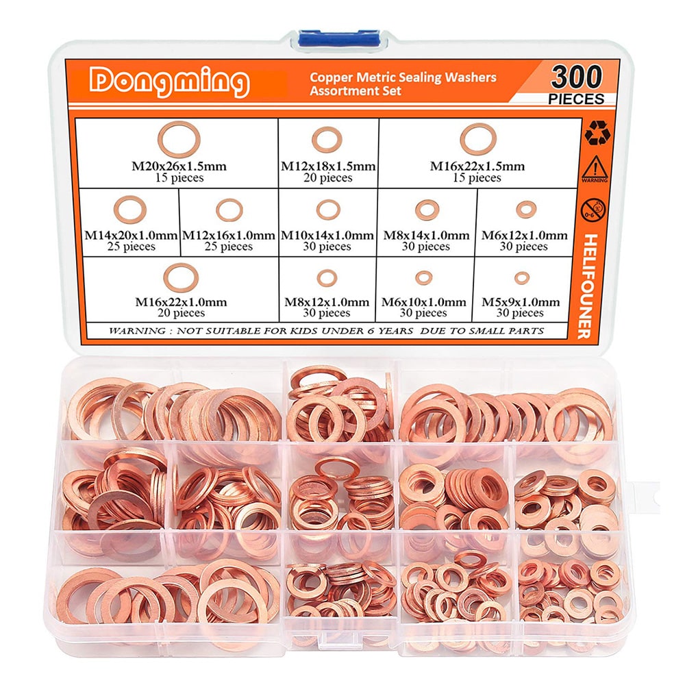 Kobberbakker 300 stk - 12 størrelser
