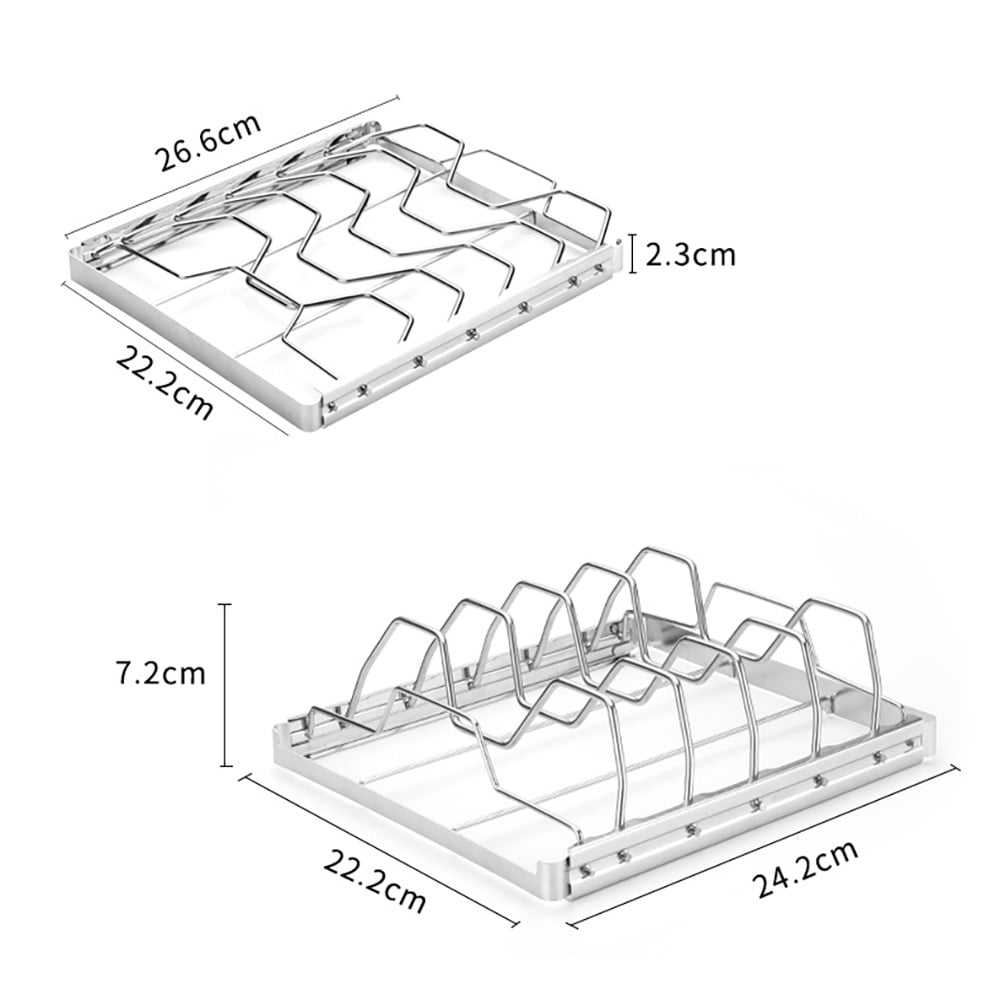 Grillrist i rustfrit stål 26,6 x 22,2 cm