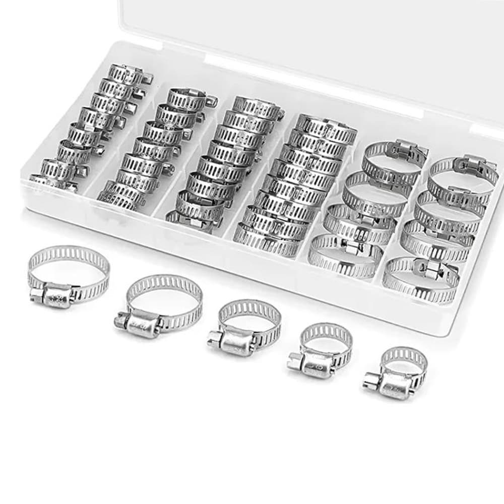 Slangeklemmer i forskellige størrelser - 40 stk