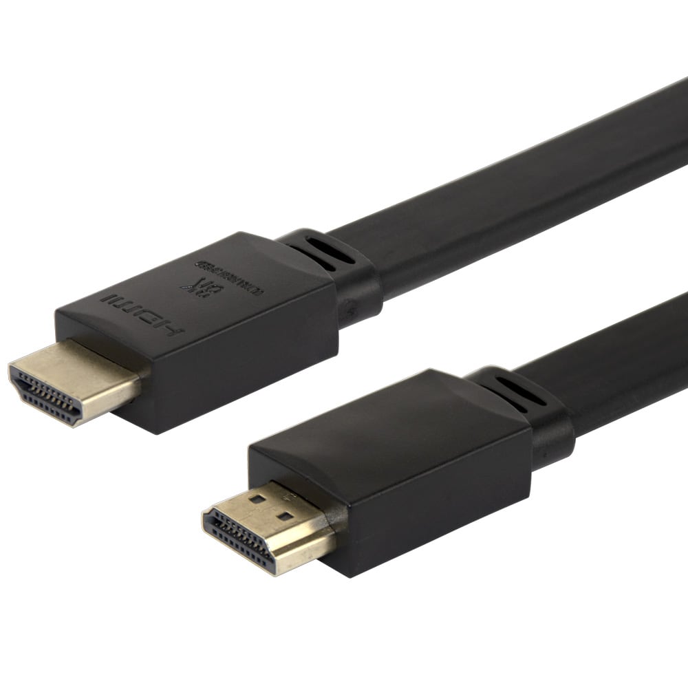 Deltaco HDMI-kabel flad 5m - Sort