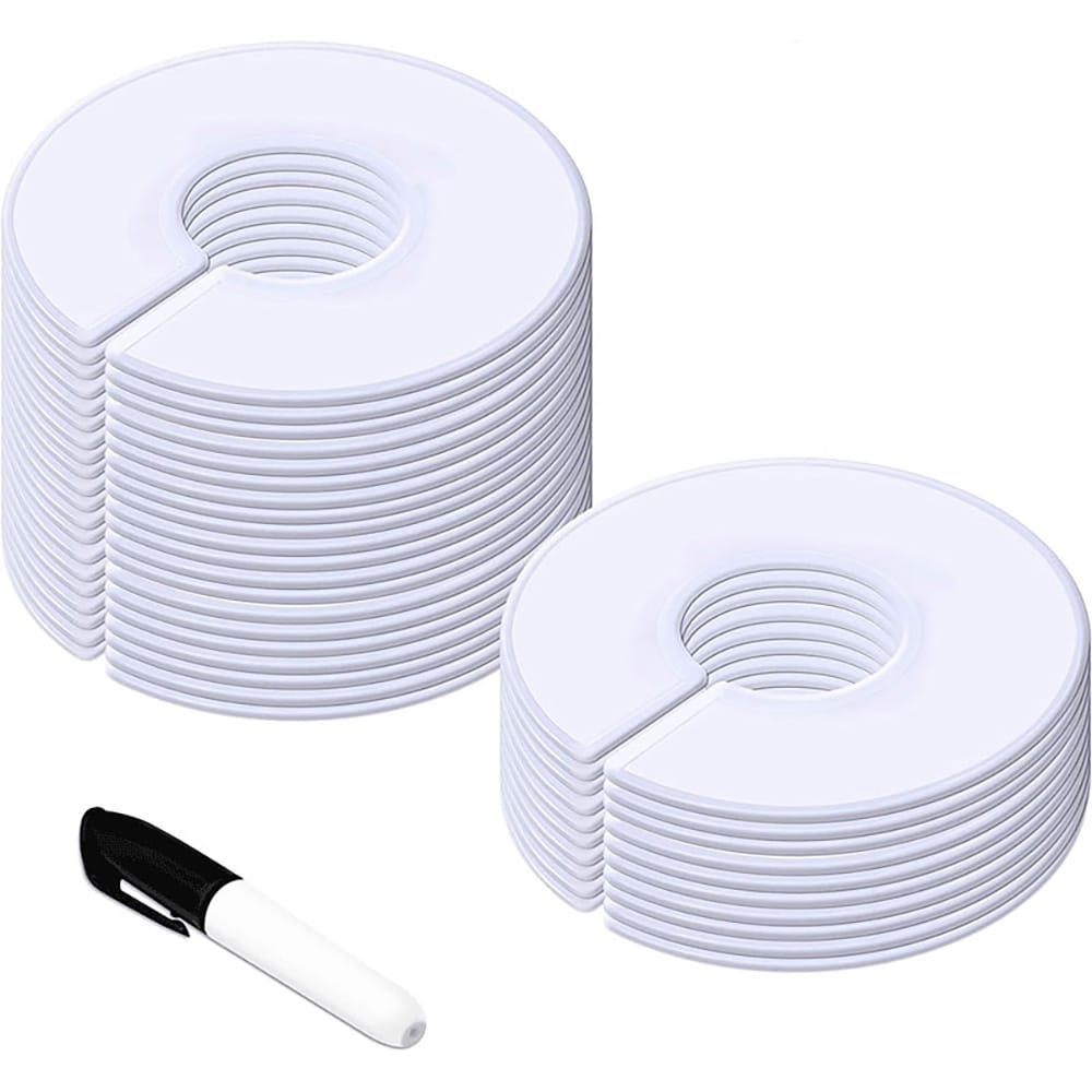 Tøjseparator til bøjler, 20-pak i plast