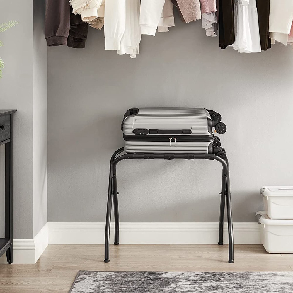 Sammenklappelig bagagepalle i metal - svart