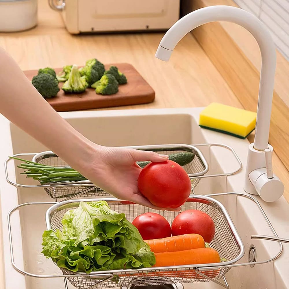 Sien i rustfrit stål 38x28x8cm