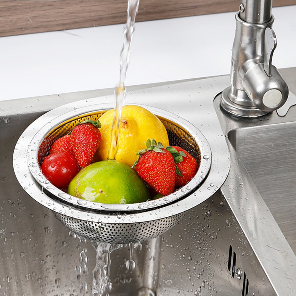 Sien i rustfrit stål 14 cm