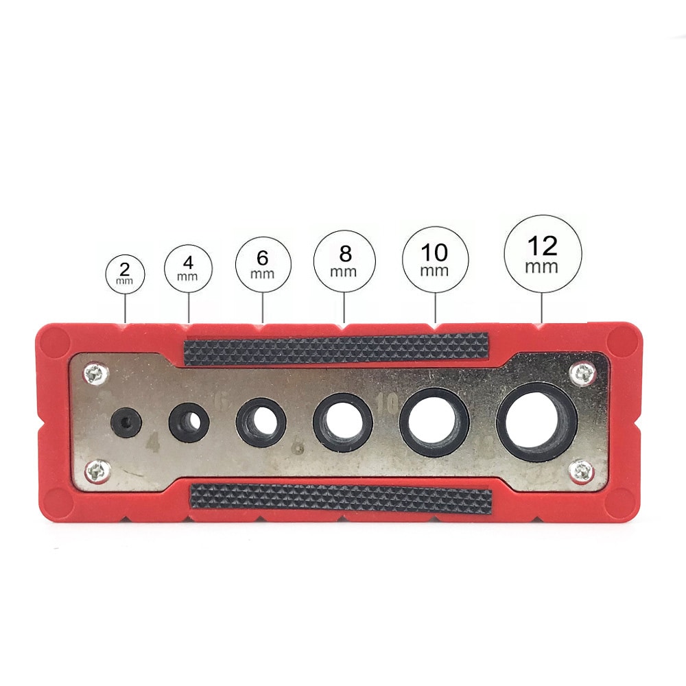 Boreskabelon 2-12 mm