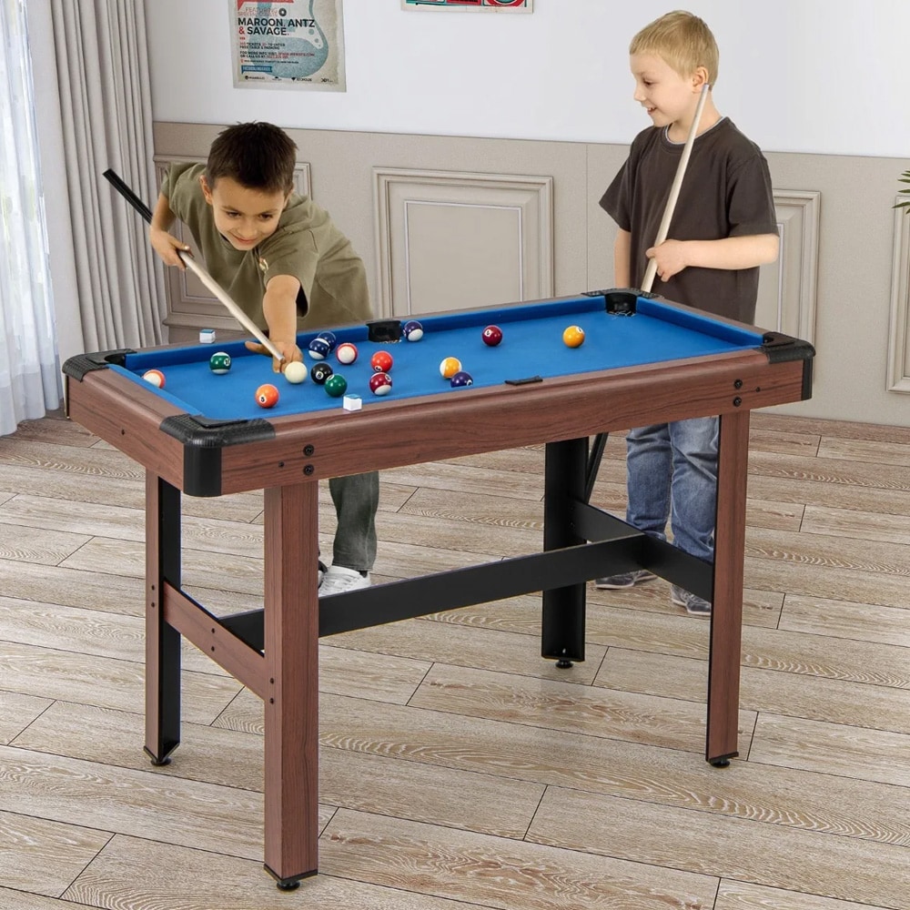 Poolbord i træ 122 × 61 × 76 cm