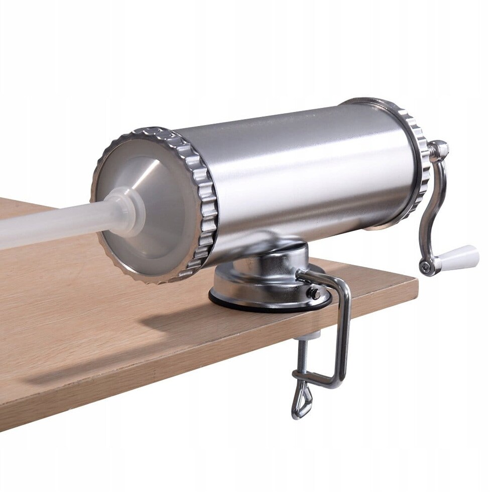 Manuel pølsestopper 3L lavet af aluminiumslegering med 3 påfyldningsrør