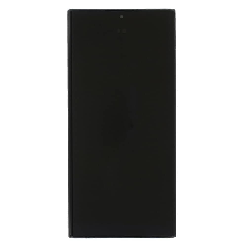 LCD-skærm Samsung Galaxy S22 Ultra - Svart med ramme
